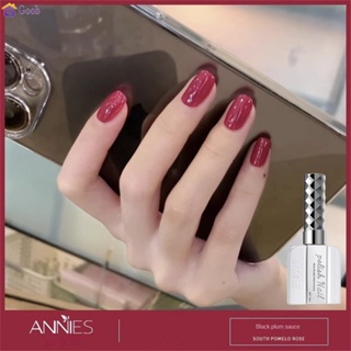 ANNIES สีเจล กาวยาทาเล็บเพชรหัก 2023 ยาทาเล็บเจลBurst Flash สีขาวความหนาแน่นสูง Galaxy Sequin Glue Nail Salon พิเศษ 【goob】