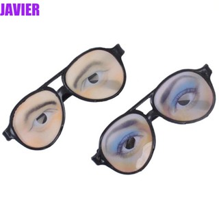 Javier แว่นตาปลอม กรอบสีดํา ของเล่นตลก สําหรับตกแต่ง