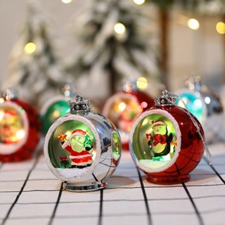 ⚡XMAS⚡LED Christmas Ball Hollow Ornaments Pendants Christmas Tree Decoration