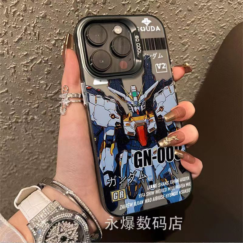 เคสโทรศัพท์มือถือชุบนิ่ม ลายการ์ตูนอนิเมะกันดั้ม สําหรับ Iphone Apple 11 ปุ่ม 7pmax 13pro 1214pro HWU7