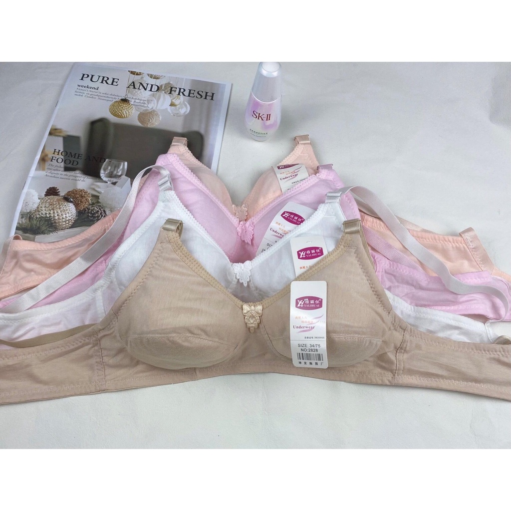 เสื้อใน#INFI 2828 บราไร้โครง ใส่สบาย สำหรับผู้สูงอายุ ไม่มีขอบ และไม่มีฟองน้ำ ไซส์ 34-42 คัพ A