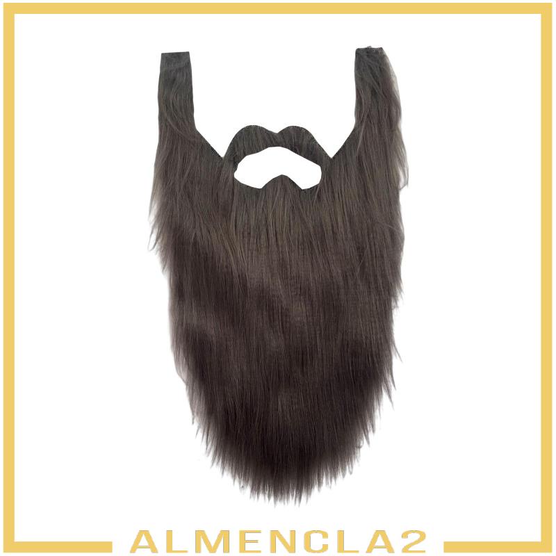 [Almencla2] เครื่องแต่งกายเครายาวตลก Dwarf Gnome เคราฮาโลวีนชุดแฟนซีคอสเพลย์เท็จ