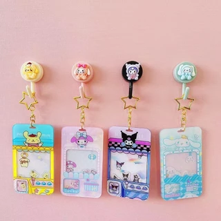 Sanrio ตะขอติดผนัง ลายการ์ตูนน่ารัก Kuromi My Melody มีกาวในตัว แข็งแรง ไม่ต้องเจาะ ตะขอแขวน