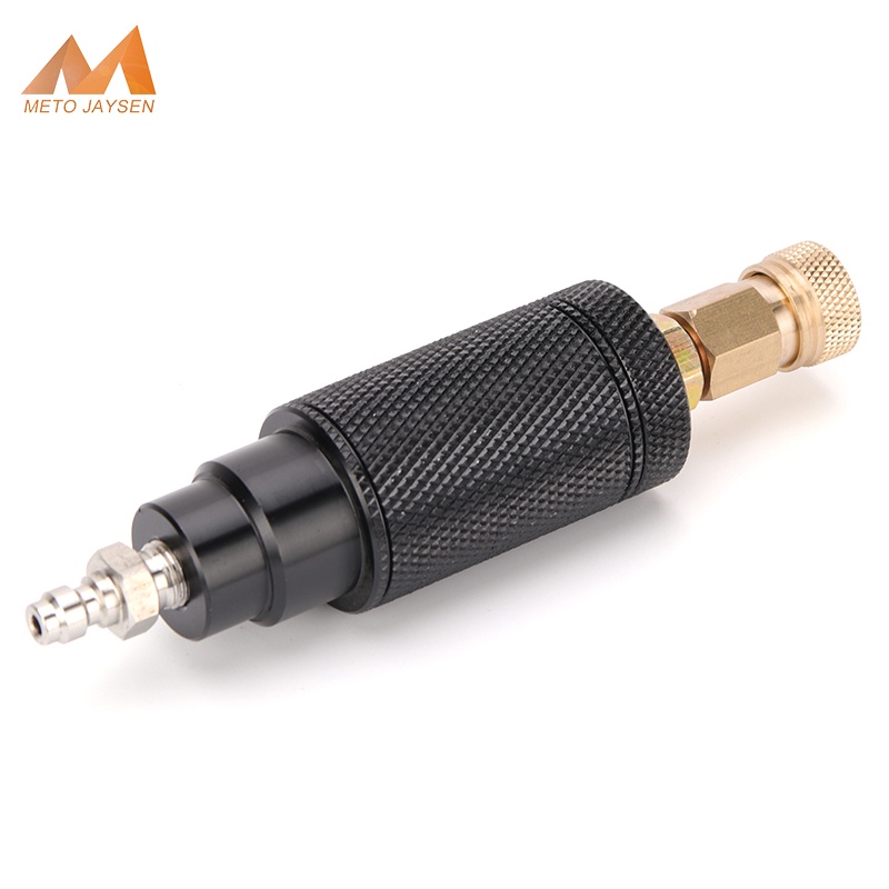 เครื่องกรองอากาศ แรงดันสูง สีดํา พร้อมเกลียว M10x1 40Mpa 400Bar 6000Psi PCP