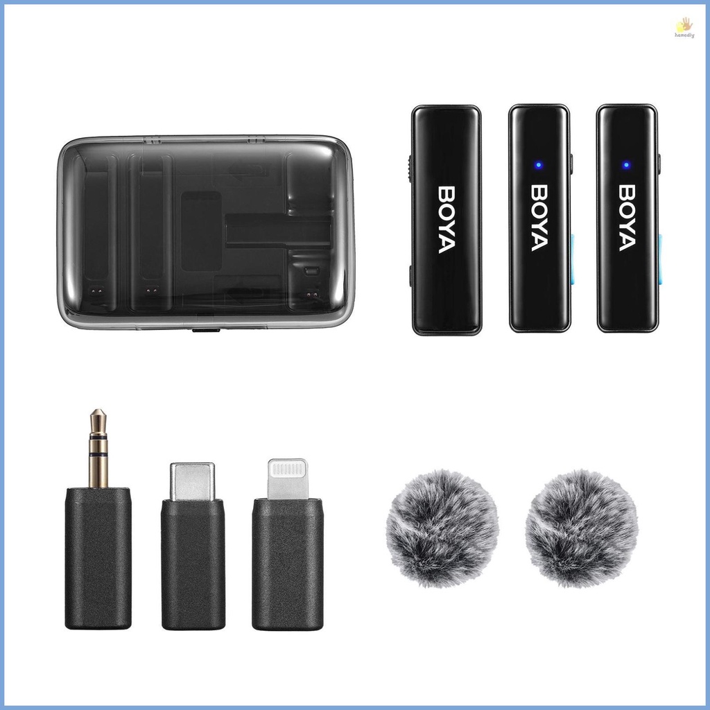 BOYA Wireless Microphone System for Professional Video Recording and Streaming
