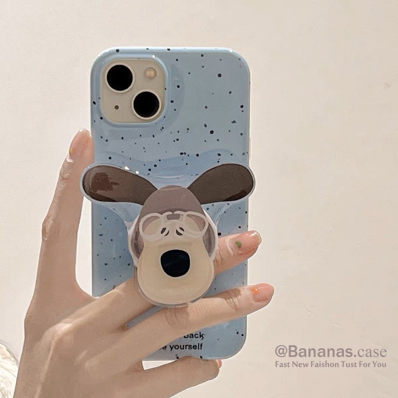 เคสโทรศัพท์มือถือ แบบนิ่ม พร้อมขาตั้ง สีฟ้า สําหรับ iPhone 15 14 13 12 11 Pro Max X Xr Xs Max 7 8 Plus SE2020