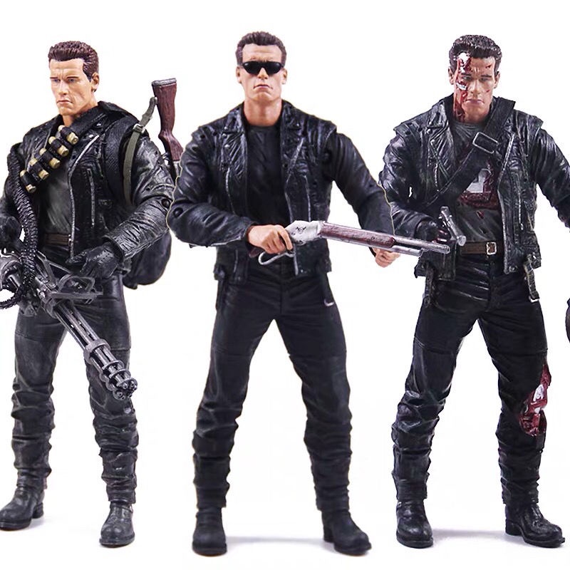 NECA23 cm Terminator 2 T800 Schwarzinger Action Figure รูป