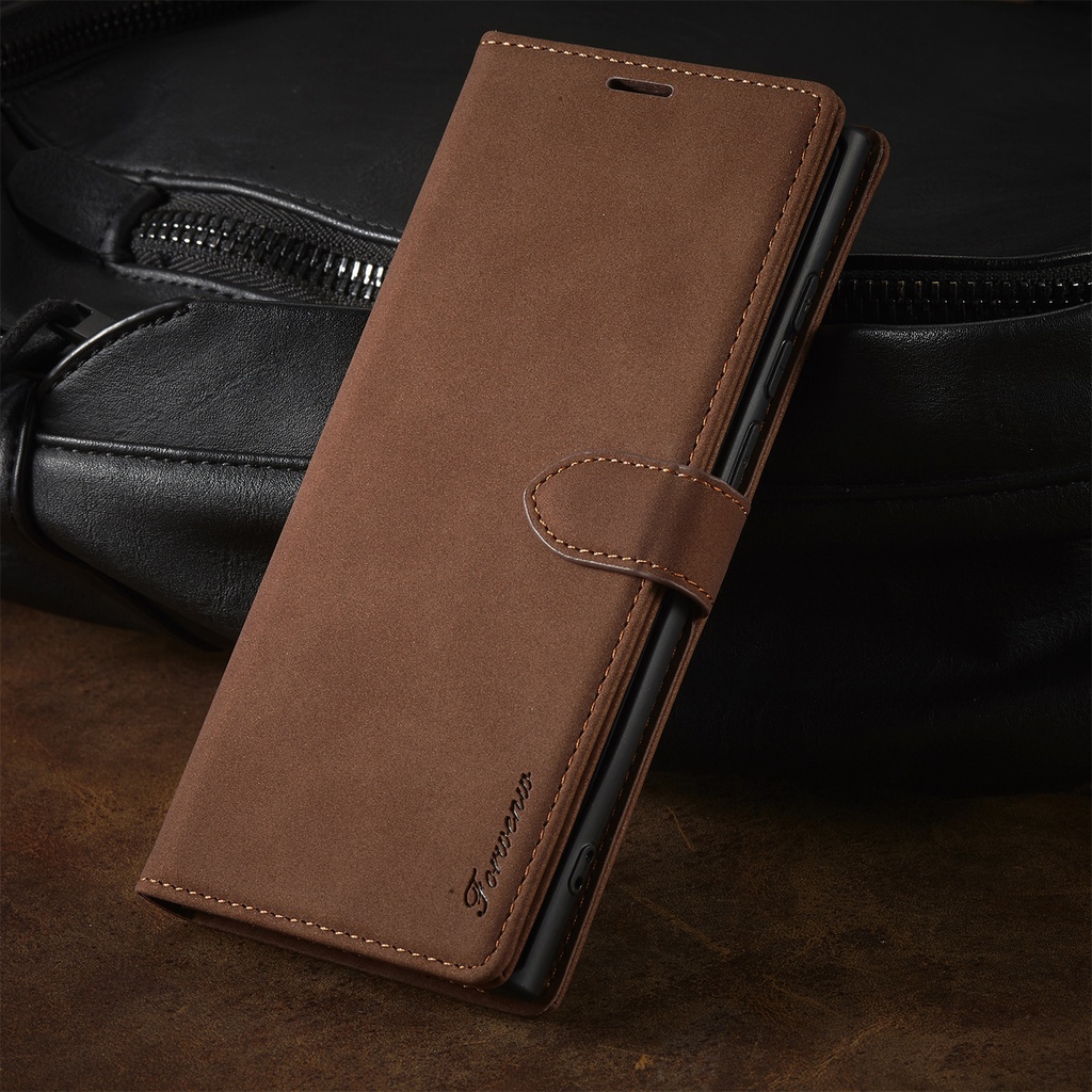 เคส Case for Samsung Galaxy S24 S23 Ultra S21 S20 FE 5G S22 Plus S10 Note 10 Lite 20 9 10+ S10+ S20+ S21+ S22+ S23+ S24+ เคสฝาพับ เคสเปิดปิด โทรศัพท์หนัง TPU นิ่ม ฝาพับ พร้อมช่องใส่บัตร และขาตั้ง Leather Case Flip Cover Wallet ฝาพับหนัง ซองมือถือ F1XL - รูปที่ 3