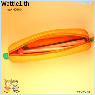 Wttle กระเป๋าดินสอซิลิโคน รูปแครอท สร้างสรรค์ สําหรับใส่เครื่องเขียน