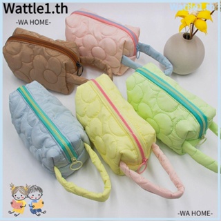 Wttle กระเป๋าดินสอ ผ้าแคนวาส ความจุขนาดใหญ่ สําหรับใส่เครื่องเขียน โรงเรียน