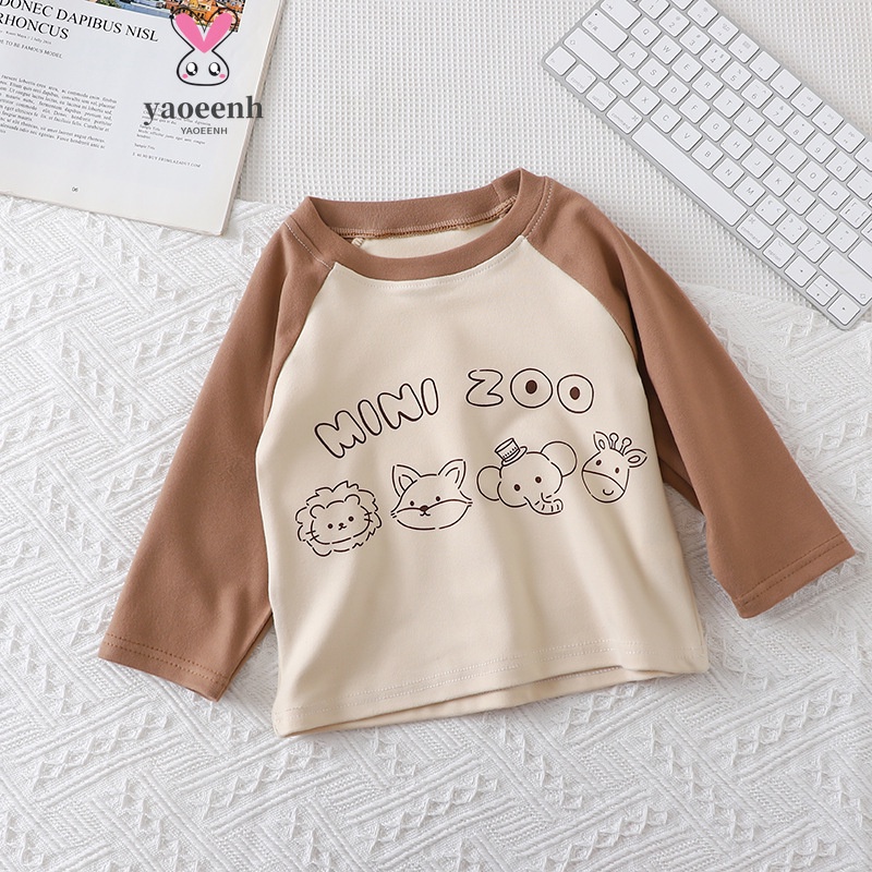 【YAOEENH】พร้อมส่ง เสื้อเชิ้ตแขนยาว ผ้ากํามะหยี่ ผ้าฝ้าย ให้ความอบอุ่น สไตล์เกาหลี แฟชั่นฤดูใบไม้ผลิ และฤดูใบไม้ร่วง สําหรับเด็ก 80-150 ซม.