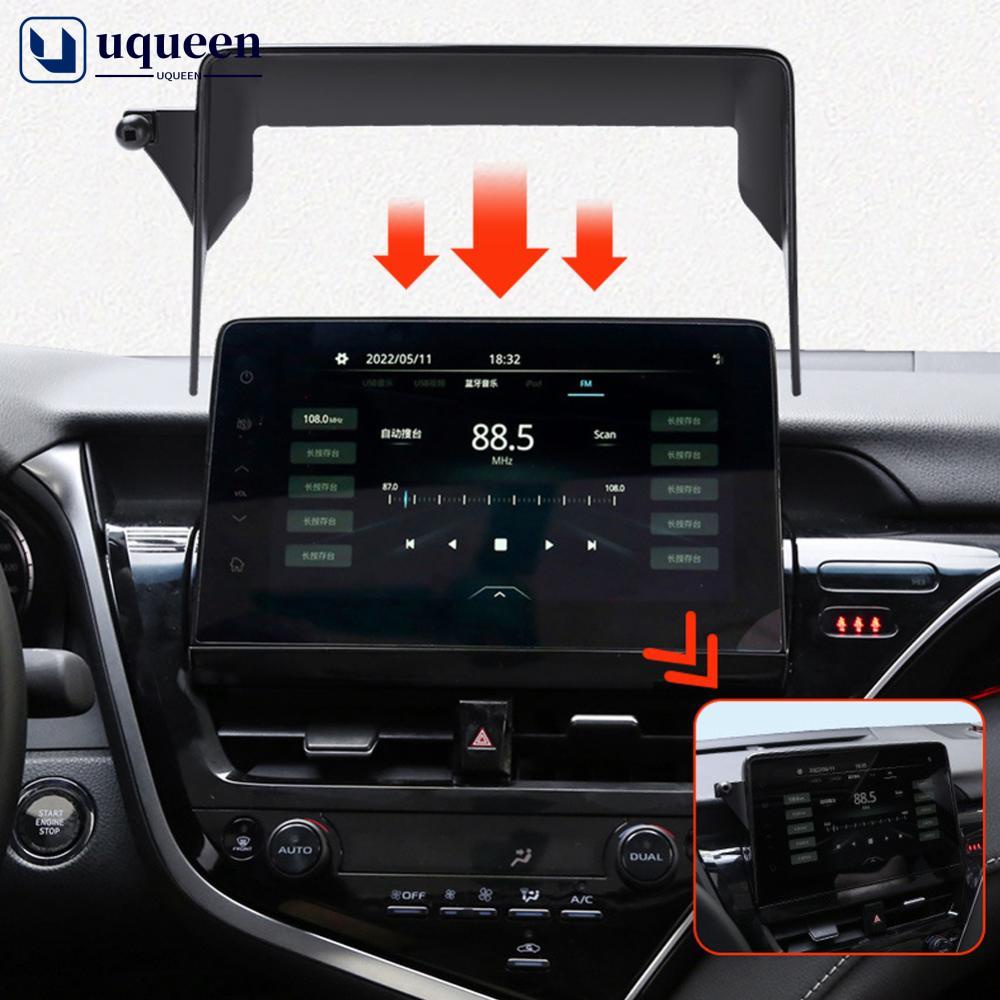 Uqueen อุปกรณ์เมาท์ขาตั้งโทรศัพท์มือถือ ควบคุมกลางรถยนต์ สําหรับ Toyota Corolla RAV4 Camry Izoa Vios BZ40 E7V4