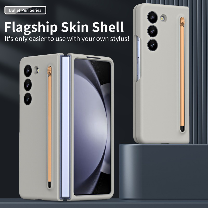 เคสโทรศัพท์มือถือ PC กันกระแทก พร้อมปากกา สําหรับ Samsung Galaxy Z Fold 5 4 ELVEV