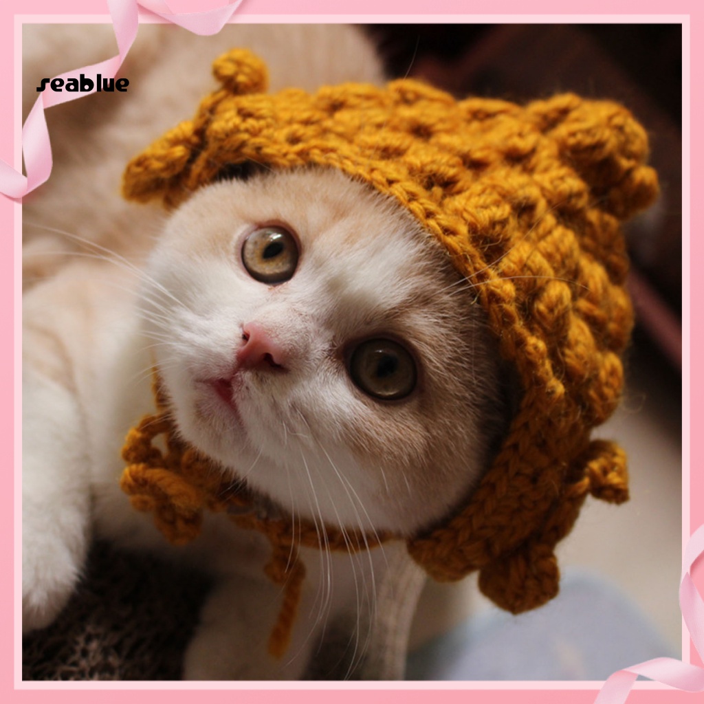 [SE] หมวกคอสเพลย์ แฮนด์เมด แบบนิ่ม ใส่สบาย สําหรับสัตว์เลี้ยง แมว