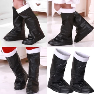 Fa Santa Boots รองเท้าคริสต์มาสสําหรับเด็กผู้ใหญ่ Christmas Carnival Party คอสเพลย์