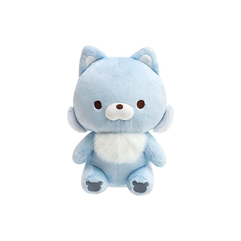 ของเล่นตุ๊กตา Rilakkuma Chiroi Dorei No Gyutto M Aoiko-Okami Mf22101
