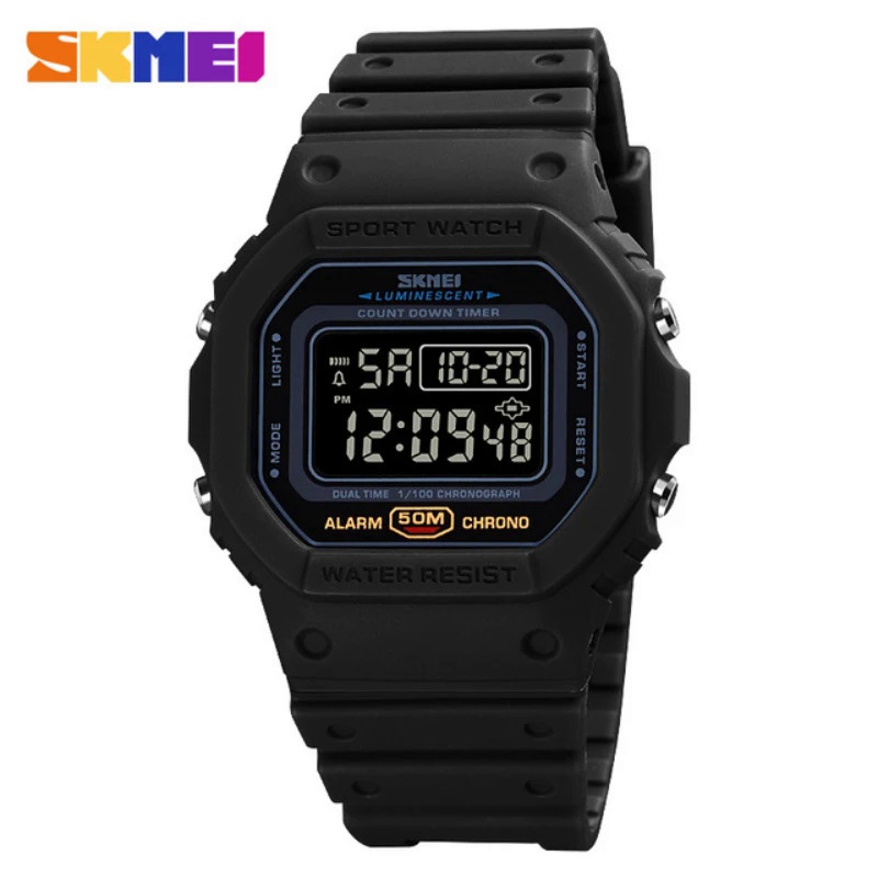 SKMEI 1628 นาฬิกาดิจิตอลทหารสําหรับผู้ชาย Retro Sport กันน้ําบุรุษนาฬิกาข้อมืออิเล็กทรอนิกส์ LED