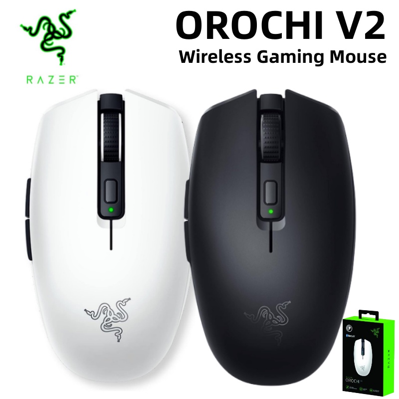 Orochi V2 เมาส์เกมมิ่งไร้สาย สีขาว พร้อมเซนเซอร์ออปติคอล 18K DPI 5G