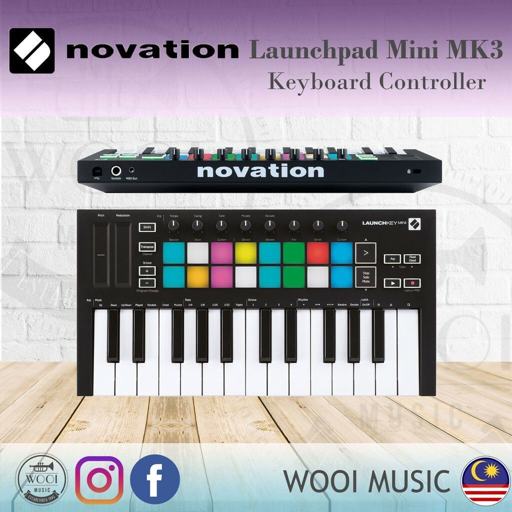 Novation Launchkey Mini MK3 ตัวควบคุมคีย์บอร์ด