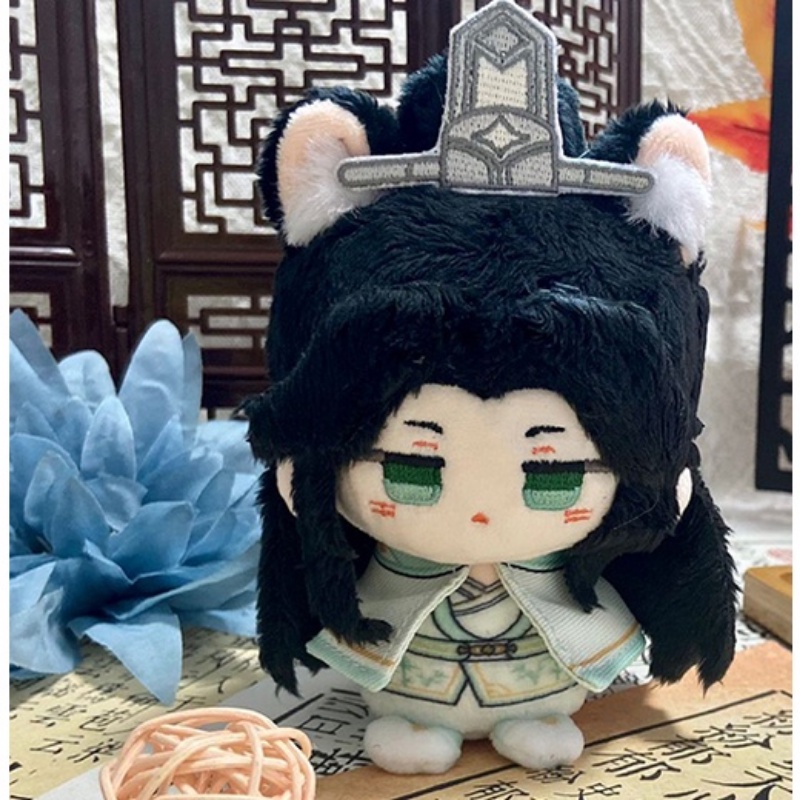10 ซม.Scum Villains Self- saving ระบบ Shenqingqiu Luobinghe พวงกุญแจพวงกุญแจ Plush Plush Plush Plush Plush Plushie ของเล่นกระเป๋านักเรียนในครัวเรือนจี้