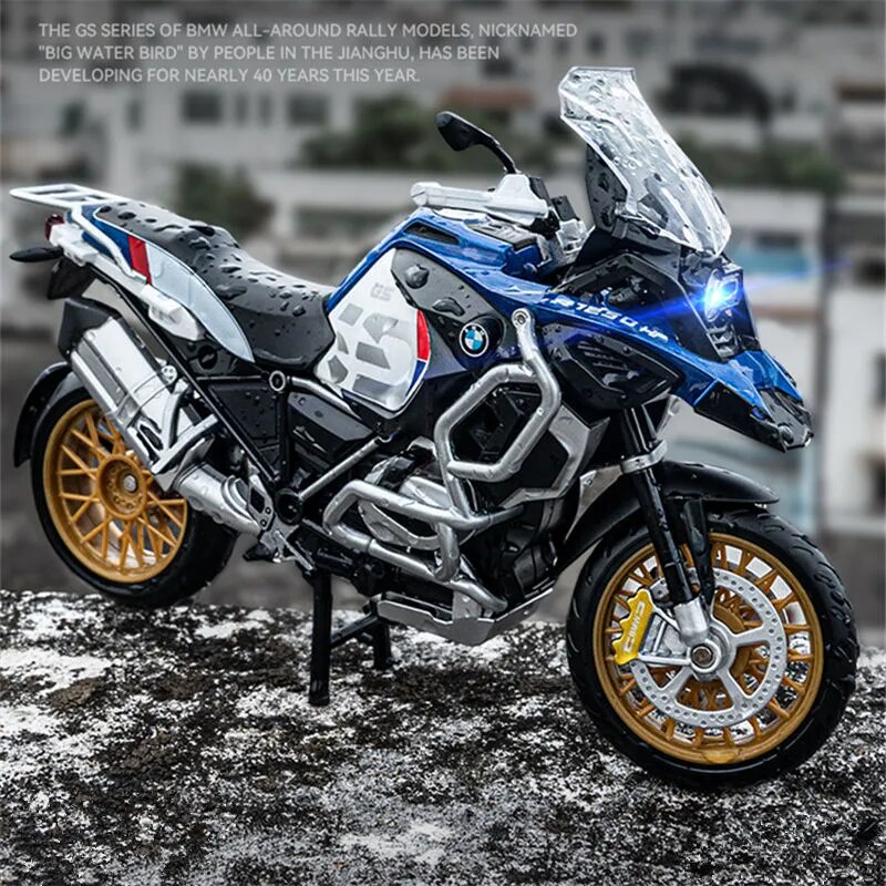 1:12 BMW R1250GS Alloy Racing Motorcycle Model Diecast Metal Street Sports Motorcycle Model Simulati