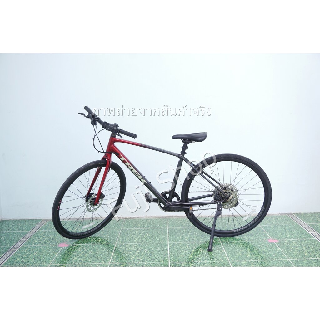 จักรยานไฮบริดญี่ปุ่น - ล้อ 700 mm. - มีเกียร์ - อลูมิเนียม - Disc Brake - TREK FX 4 - สีแดง [จักรยานมือสอง]