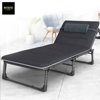 ERORO เตียงพับเดี่ยว ปรับเอนได้ 4 ระดับ เตียงนอนพับได้ เก้าอ…