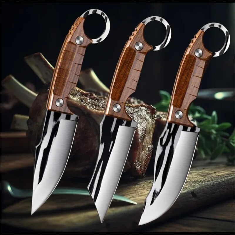 Hand-forged Boning Knife Stainless Steel Meat Cleaver Mongolian Hand Meat Knife Multifunctional Outd