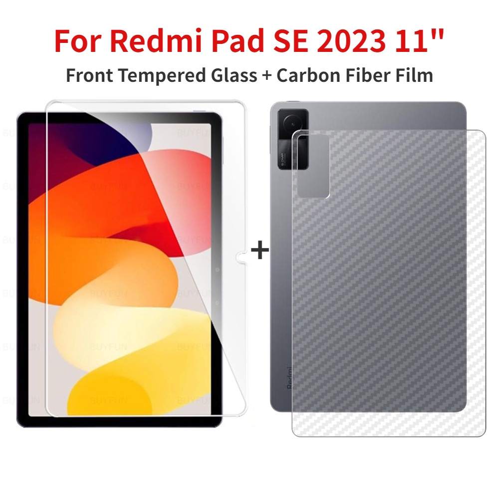 ฟิล์มกระจกนิรภัย คาร์บอนไฟเบอร์ สําหรับ RedMi Pad SE 2023 11 นิ้ว RedMi Pad SE 11 นิ้ว 1 ชุด