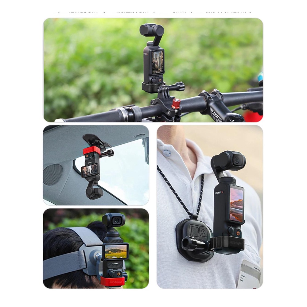 Sunnylife อะแดปเตอร์ขยายกรอบกล้อง โลหะ อุปกรณ์เสริม สําหรับ DJI OSMO POCKET 3