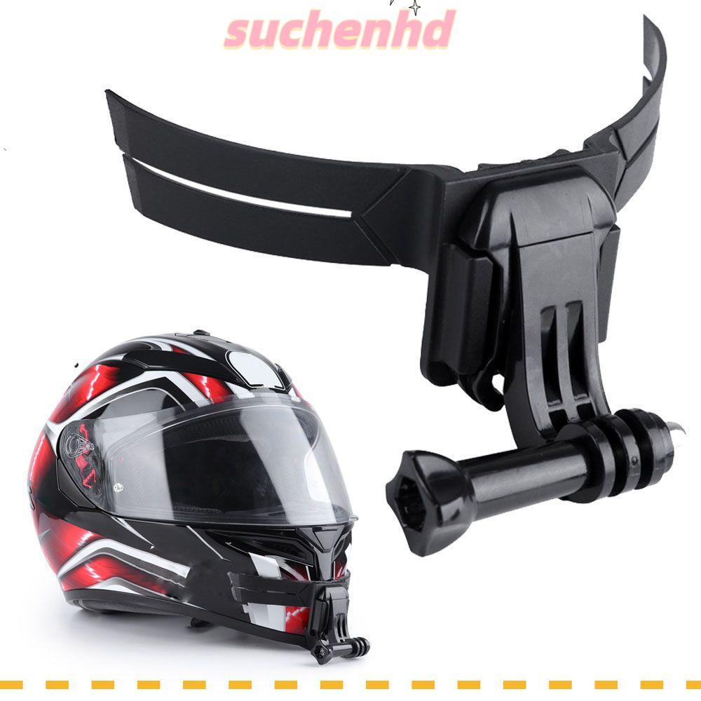 SUCHENHD อุปกรณ์เสริมขาตั้งกล้องติดหมวกกันน็อค สีดํา สําหรับ GoPro Hero 7 8 9 10