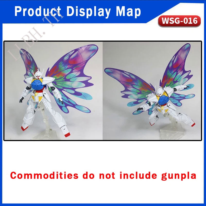 Anime HG RG 1/144 Gundam Butterfly Light Wing Expansion Pack Moonlight Butterfly Special Effects Pack Soldier Accessorie