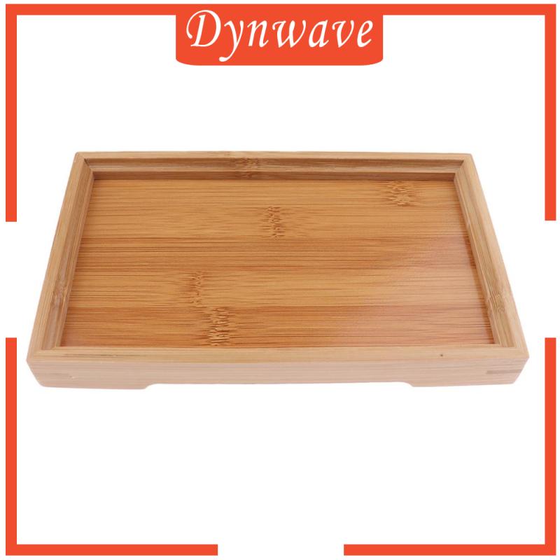 [Dynwave] ถาดไม้ ทรงสี่เหลี่ยมผืนผ้า ขนาด 37 X 26 X 2.6 ซม. สําหรับตกแต่งบ้าน
