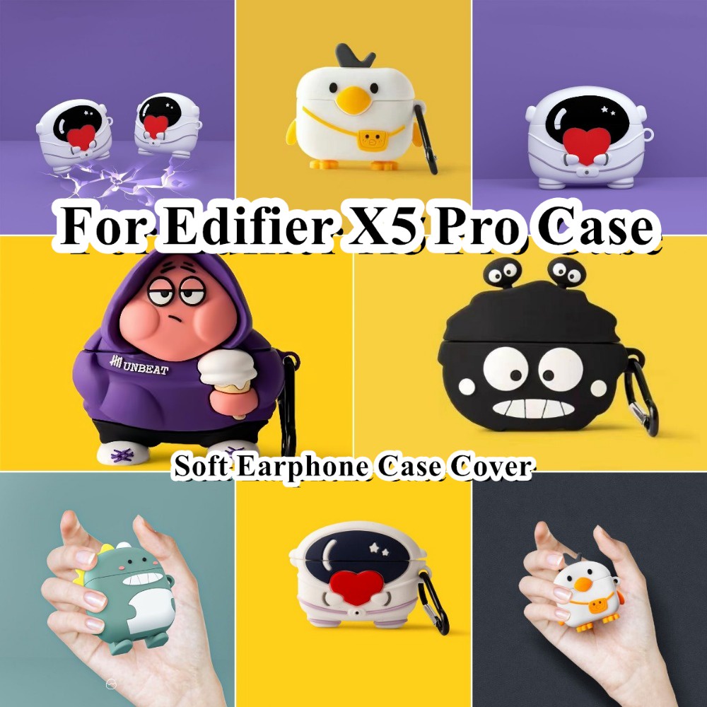 【imamura】เคสหูฟัง ซิลิโคนนิ่ม ลายการ์ตูน สําหรับ Edifier X5 Pro