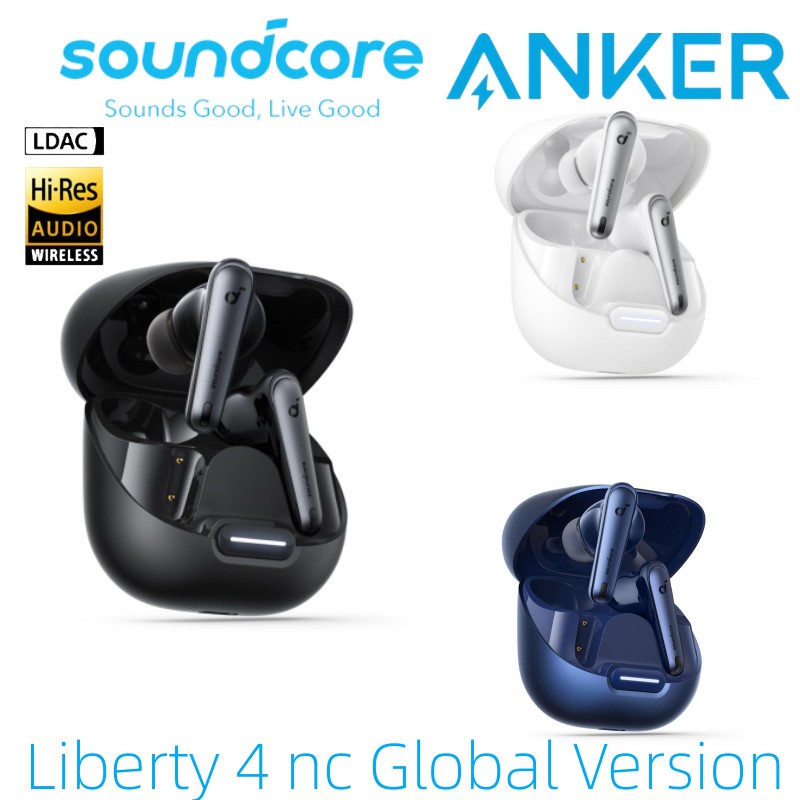 Soundcore by Anker Liberty 4 NC หูฟังไร้สาย ลดเสียงรบกวน 98.5% ANC2.0 Hi-Res แบตเตอรี่ 50H