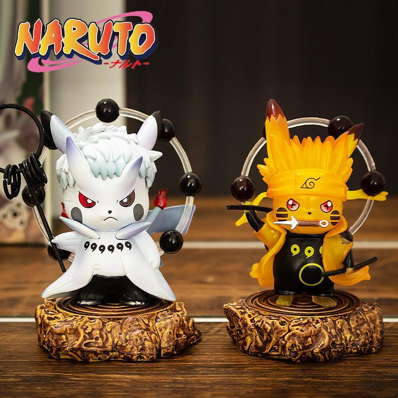 Blind Boxes NARUTO Pikachu Uchiha Obito Series naruto ninkai Action figures ของเล่น