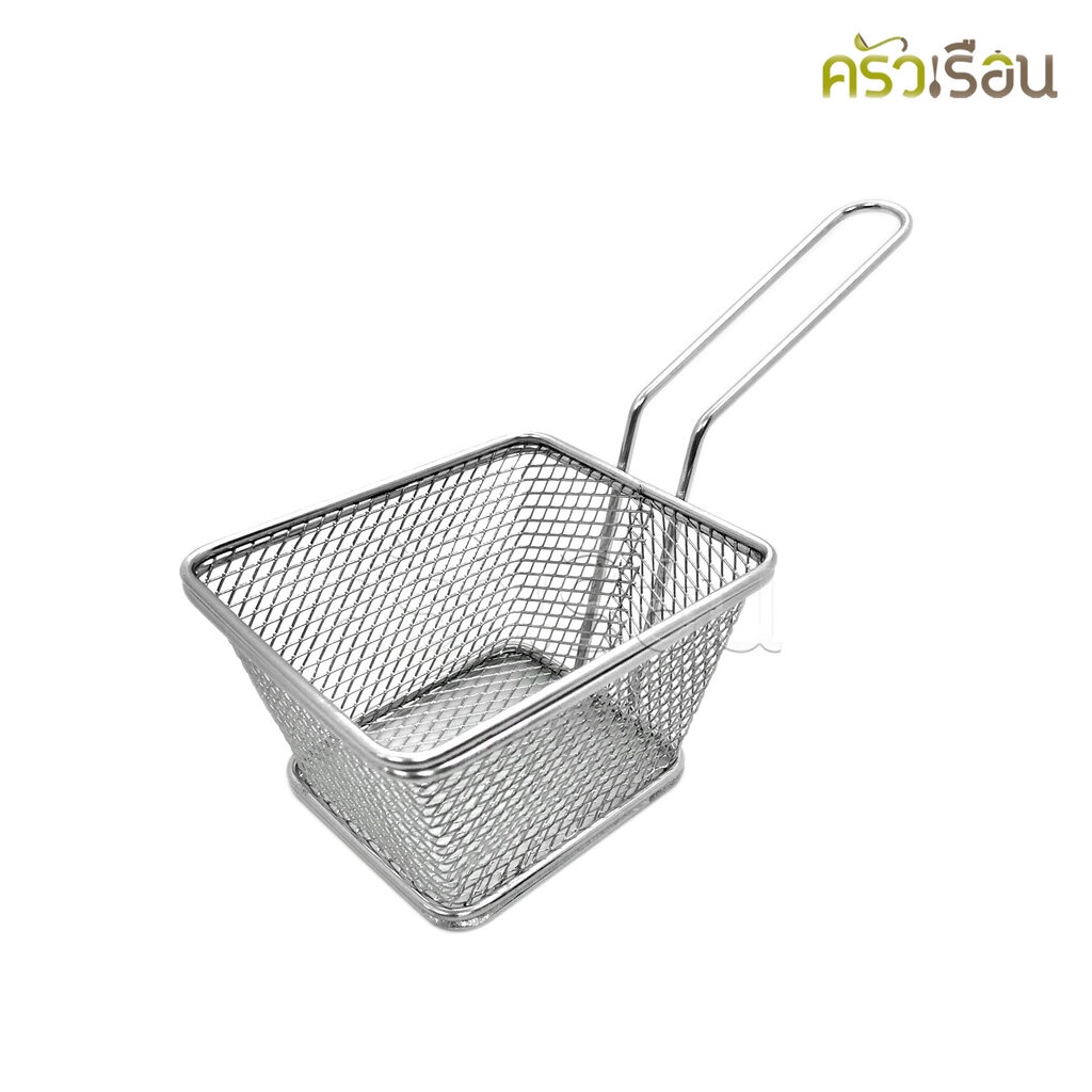 US ตะกร้าของทอด มินิ บาสเก็ต ทรงเหลี่ยม 9 x 10.5 x 6.5 ซม. FF-893 ตะกร้าเฟรนฟราย