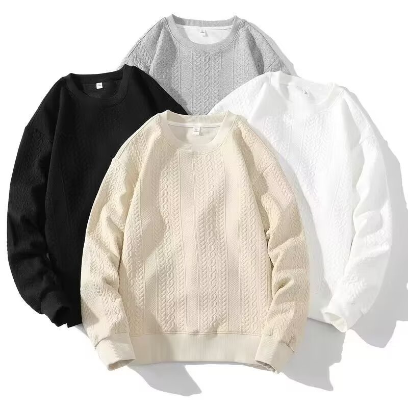 【M-3XL】เสื้อสเวตเตอร์ลําลอง คอกลม สีพื้น ขนาดใหญ่ แฟชั่นยอดนิยม สไตล์เกาหลี สําหรับผู้ชาย และผู้หญิง