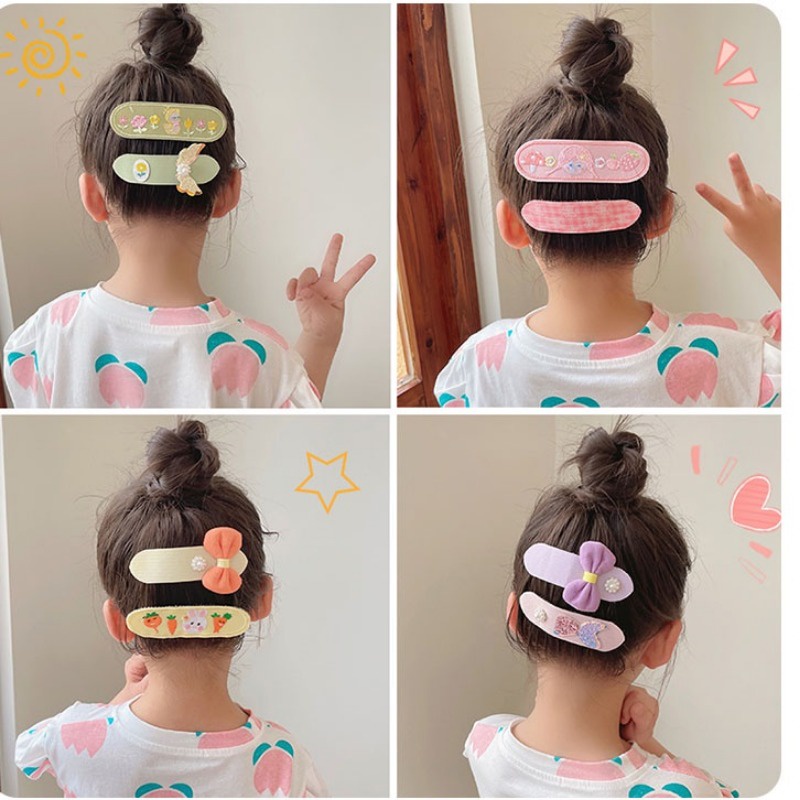 ชุดกิ๊บติดผม ลายการ์ตูนน่ารัก สีกาแฟ สําหรับเด็กผู้หญิง 2-4 ชิ้น - รูปที่ 4