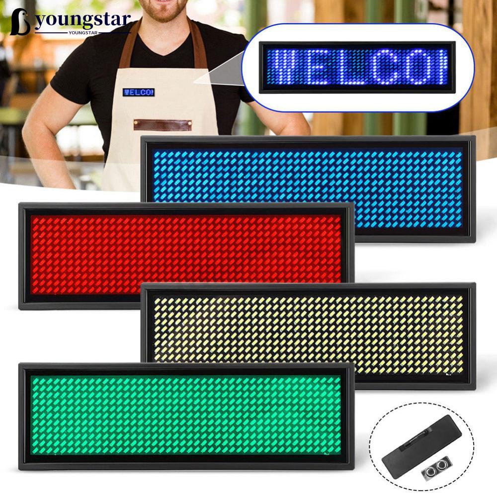 [Local Delivery]🚚Youngstar ป้ายแท็กข้อความดิจิทัล LED ขนาดเล็ก ตั้งโปรแกรมได้ ชาร์จไฟได้ J8Y8