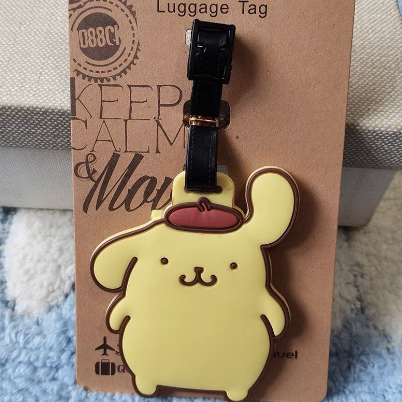 Ytnw ป้ายแท็ก ป้ายแท็กชื่อ รูปสุนัข Sanrio Cinnamon สําหรับกระเป๋าเดินทาง พุดดิ้ง
