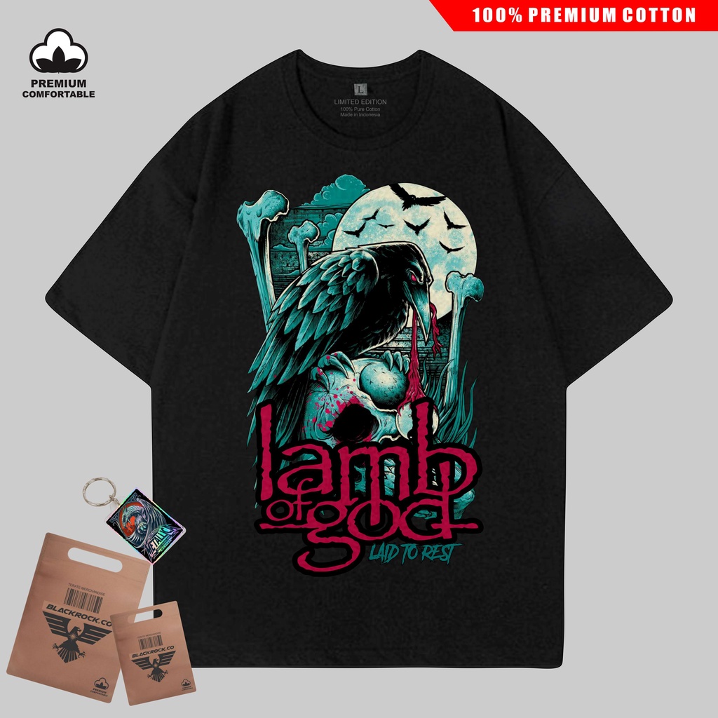 Lamb-of-god-tosca New Band T-Shirt Rock Metal Band T-Shirt Slipknot Nirvana The Beatles The Black dahlia Murder Premium