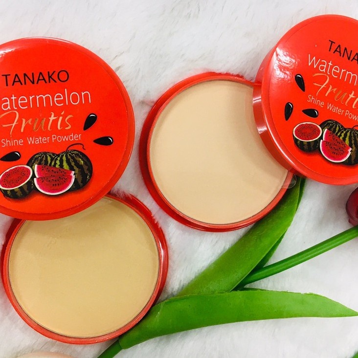 TANAKO สุดฮิต แป้งแตงโมตลับดำ แดง แป้งว่านหางจระเข้ ผสมรองพื้น ช่วยคุมมัน ปกปิดเนียน กันแดด