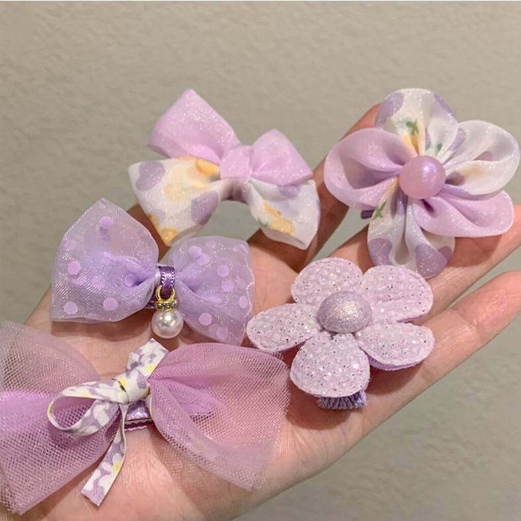 💗มาหยากิ๊ฟช้อป💗กิ๊บติดผม หวานละมุล น่ารัก แฟชั่นประดับผมเด็ก ขนาดตัวกิ๊บ 3 ซ.ม. แพ็ค 10 ชิ้นหุ้มด้วยผ้า อ่อนโยนต่อเส้มผม - รูปที่ 4