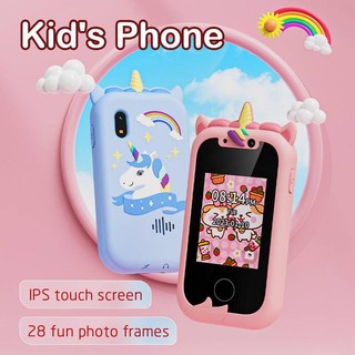 New Children's Mobile Phone Dual Camera Touch Screen Mobile Phone Toys Unicorn Puzzle Early Education Machine Camera Smart Toy Mobile Phone