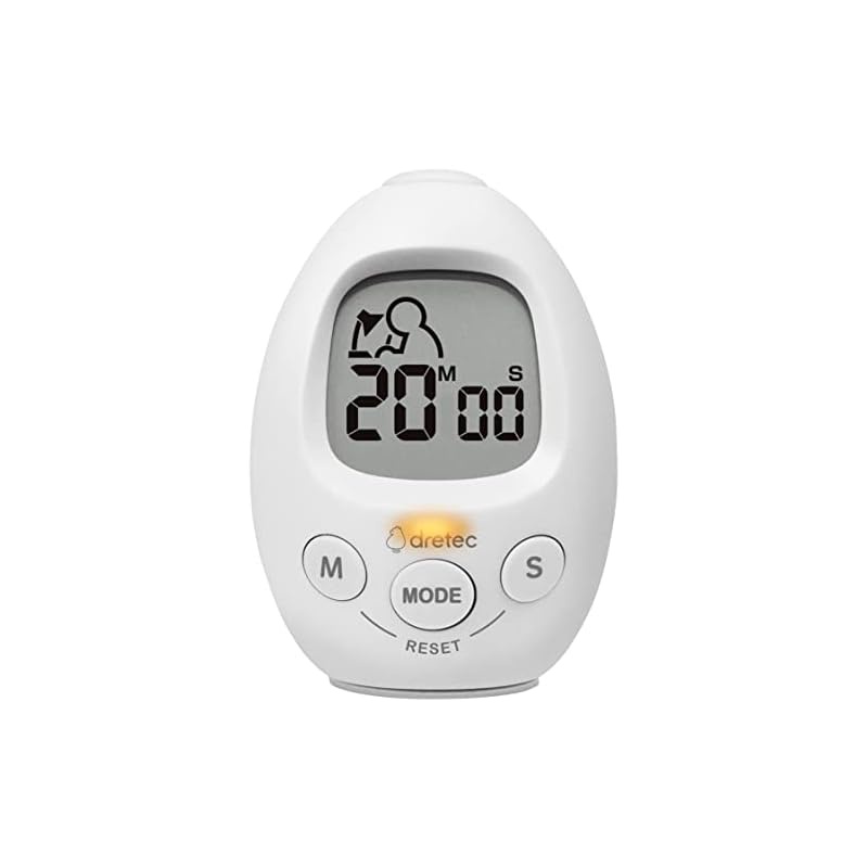 dretec Study Egg Interval Timer Study Repeat Sports Training Sports Clock Mute Light Notification T-