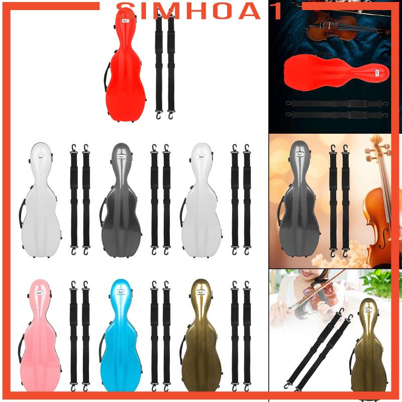 [Simhoa1] กล่องไวโอลินคาร์บอนไฟเบอร์ แบบแข็ง ขนาดใหญ่ สําหรับผู้เริ่มต้น