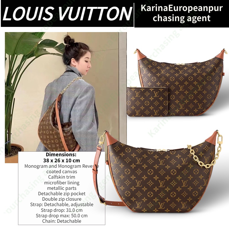 หลุยส์ วิตตองLouis Vuitton LOOP HOBO Women/Shoulder Bag สุภาพสตรี/กระเป๋าใต้วงแขน/กระเป๋าหลุยวิตตอง
