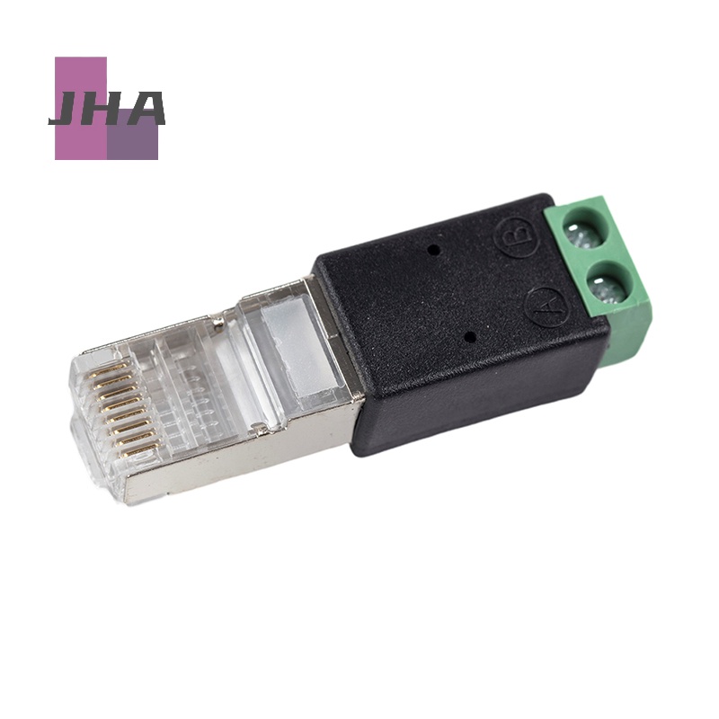 [JHA] อะแดปเตอร์เทอร์มินัล RJ45 เป็น RS485 RJ45 อะแดปเตอร์ RJ45 เป็น RS485 Crystal to Terminal ใหม่