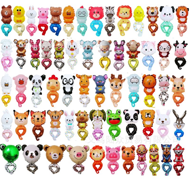 A874 ลูกโป่งคล้องข้อมือ ลายการ์ตูนน่ารัก พร้อมส่งในไทย Party